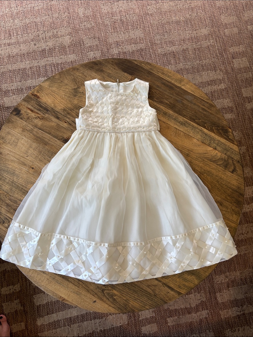 Girls Cream Cinderella Formal Dress